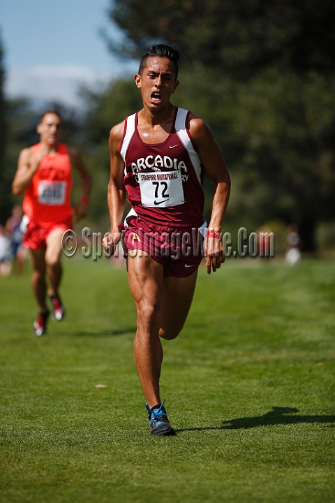 2014StanfordSeededBoys-450.JPG - Seeded boys race at the Stanford Invitational, September 27, Stanford Golf Course, Stanford, California.